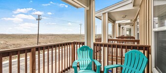 Water view townhome with pool & private balcony - walk to beach & jetty