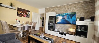 Bright and modern apartment on the ground floor in the center