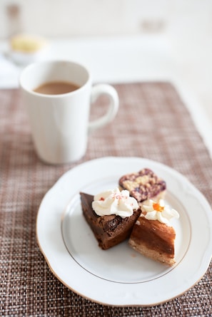 Free daily self-service breakfast 