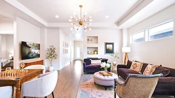 Smart TV, table football, books