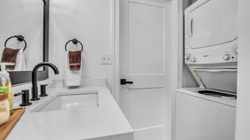 Hair dryer, towels