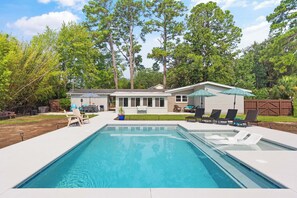 Una piscina riscaldata