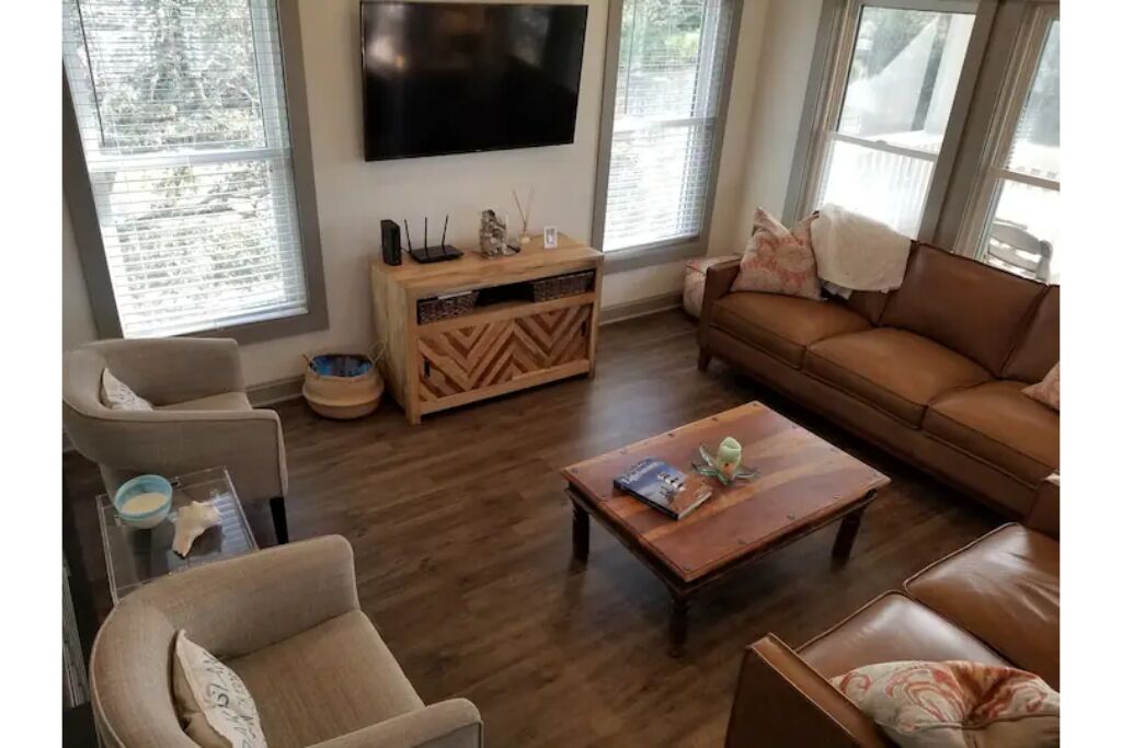 Walk to the beach or kayak and fish on the Davis Canal!