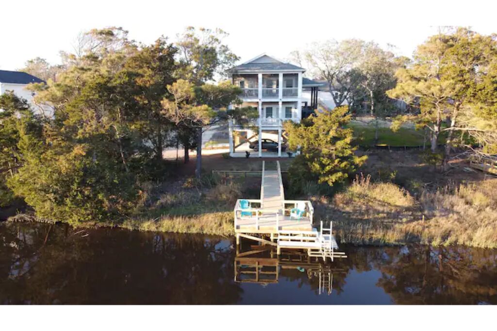 Walk to the beach or kayak and fish on the Davis Canal!