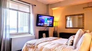 1 dormitorio, escritorio, tabla de planchar con plancha y wifi gratis