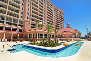 Indoor pool, a heated pool - 2BR- 6th floor- South Angled Oceanview Condo| Free Parking| Resort Access| (North Myrtle Beach)