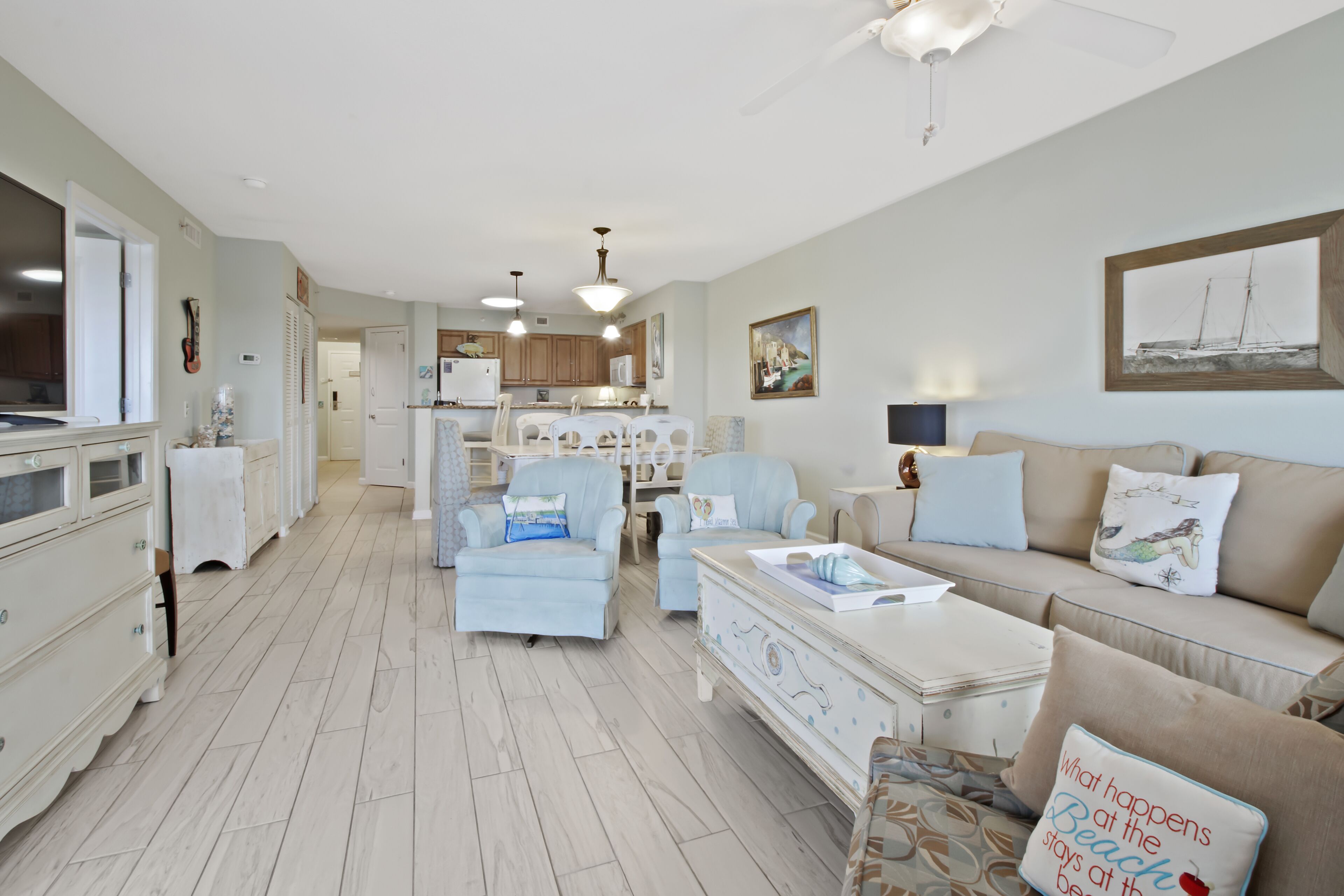 3BR- 6th floor- Lake & Golf View condo|Short walk to beach| Resort Access|