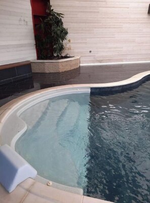 Indoor pool, a heated pool