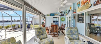 Beautiful Waterfront House with Heated Pool and Fishing Dock
