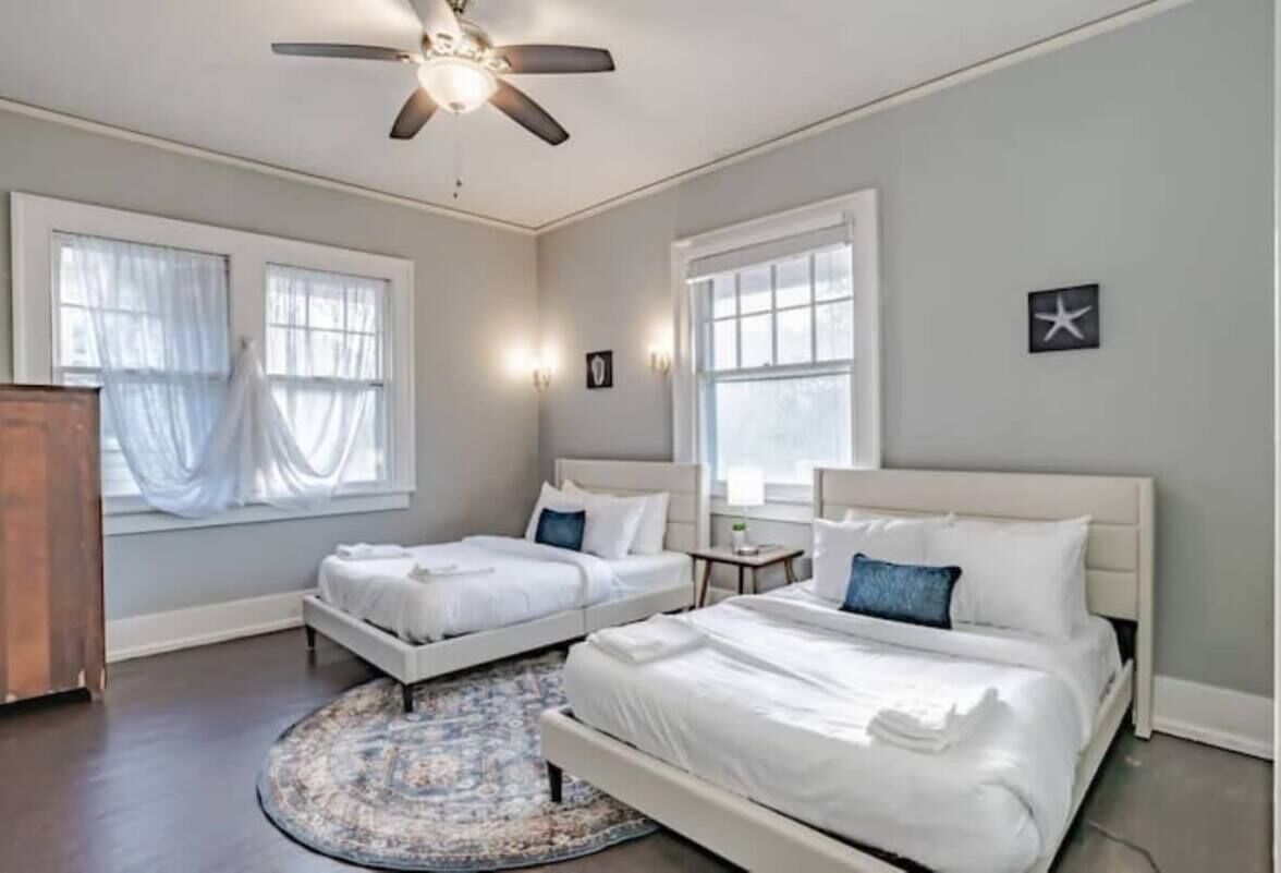 4 bedrooms, iron/ironing board, free WiFi, bed sheets