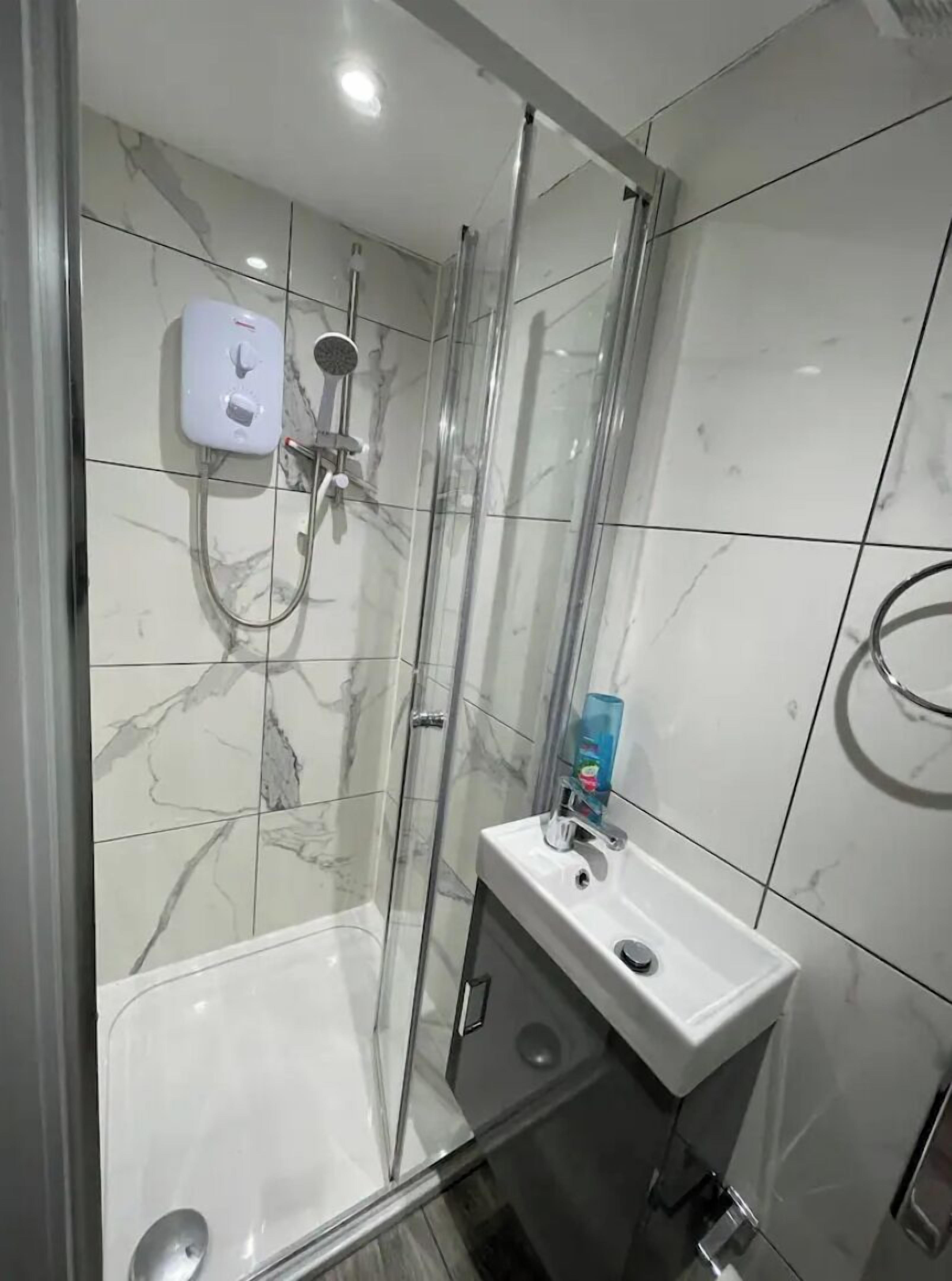 Towels, soap, shampoo