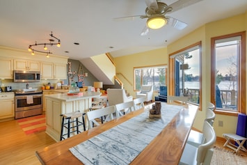 Elk Rapids Vacation Rental | 2BR | 2BA | Stairs Required | 1,200 Sq Ft