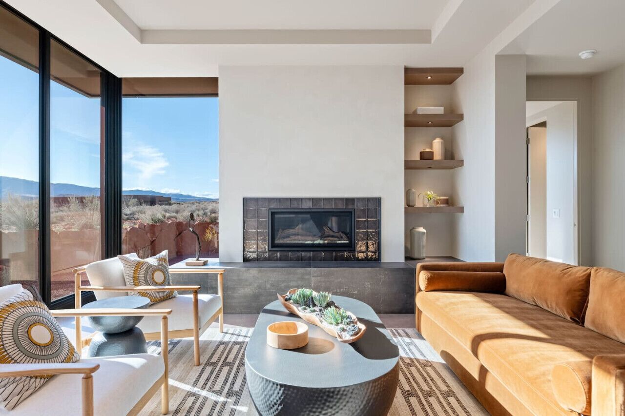 TV connectée, cheminée