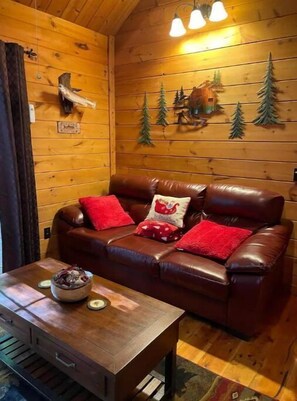 Televisión y chimenea