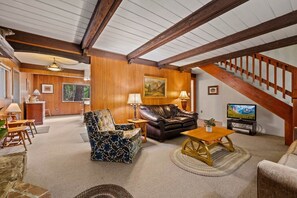 تلفزيون، مدفأة، مشغل دي في دي