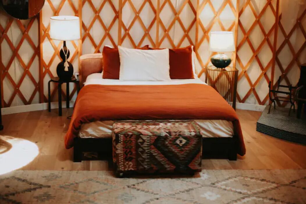 Your private Yurt in the woods -2 miles to town!