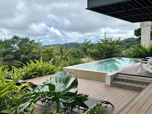 Outdoor pool, an infinity pool