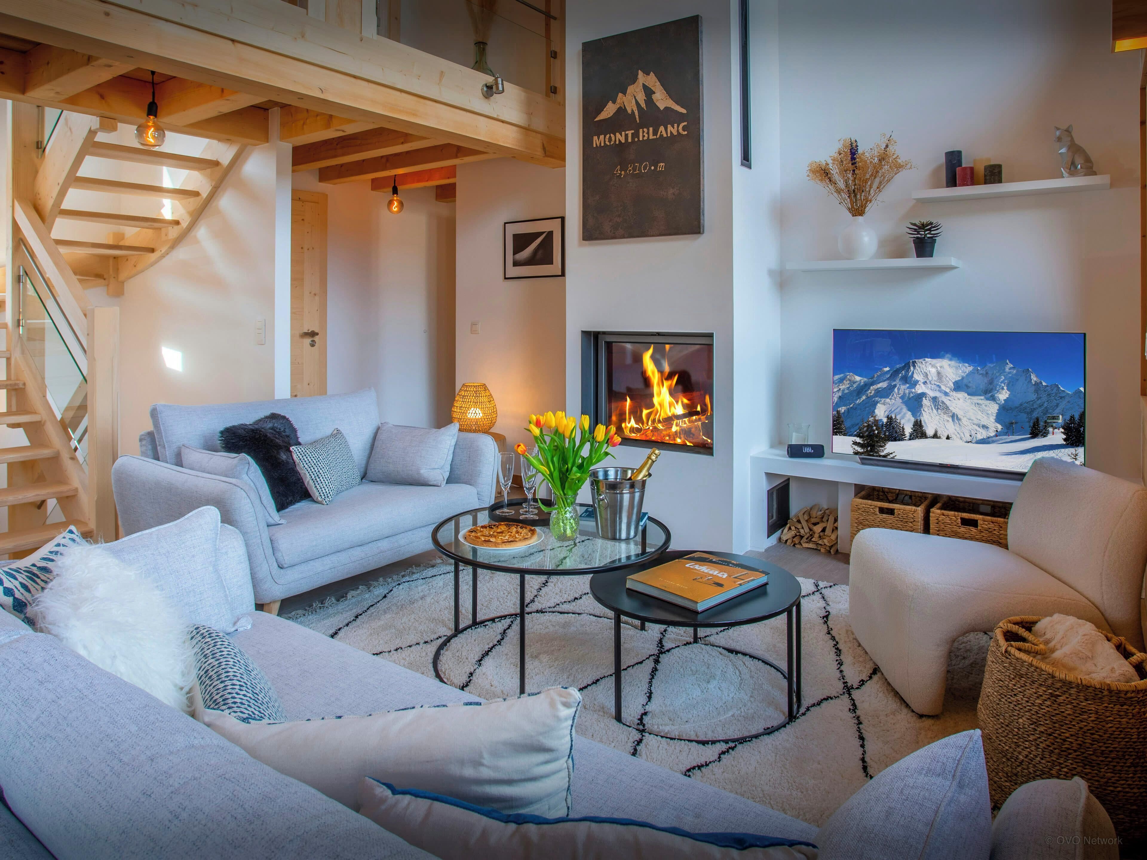 TV, fireplace, ping pong, stereo