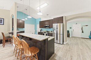 Fridge, microwave, oven, stovetop - Country Oasis w/ Heated Pool > Cocoa FL (Cocoa)