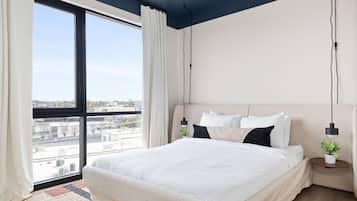Penthouse, 2 habitaciones | 2 habitaciones, espacio para trabajar con laptop y wifi gratis