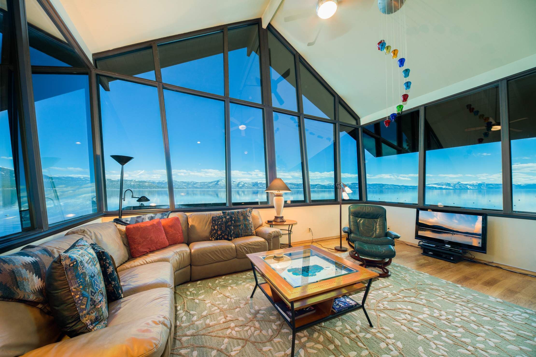 Rare Tahoe lakefront rental with amazing views and a pier. 