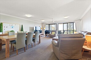 Family Apartment | Living area | DVD player - Riverdance Apt 14 (Mooloolaba)