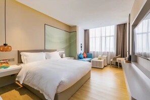 Business-Einzelzimmer | Verdunkelungsvorhänge, Bügeleisen/Bügelbrett, kostenloses WLAN