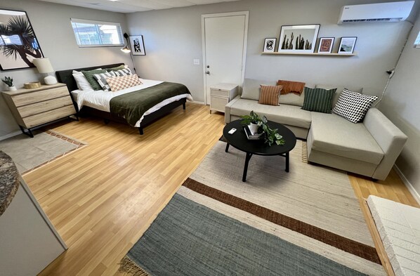 1 habitación y ropa de cama 