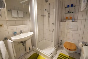 Een douche, een haardroger