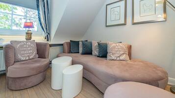 TV, DVD player, stereo