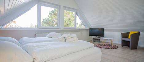 2 bedrooms, iron/ironing board, WiFi, bed sheets