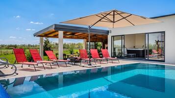 Una piscina riscaldata