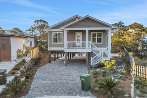 Exterior - Newly built home near beach and 30A with balcony, yard, patio, grill, & W/D (Santa Rosa Beach)