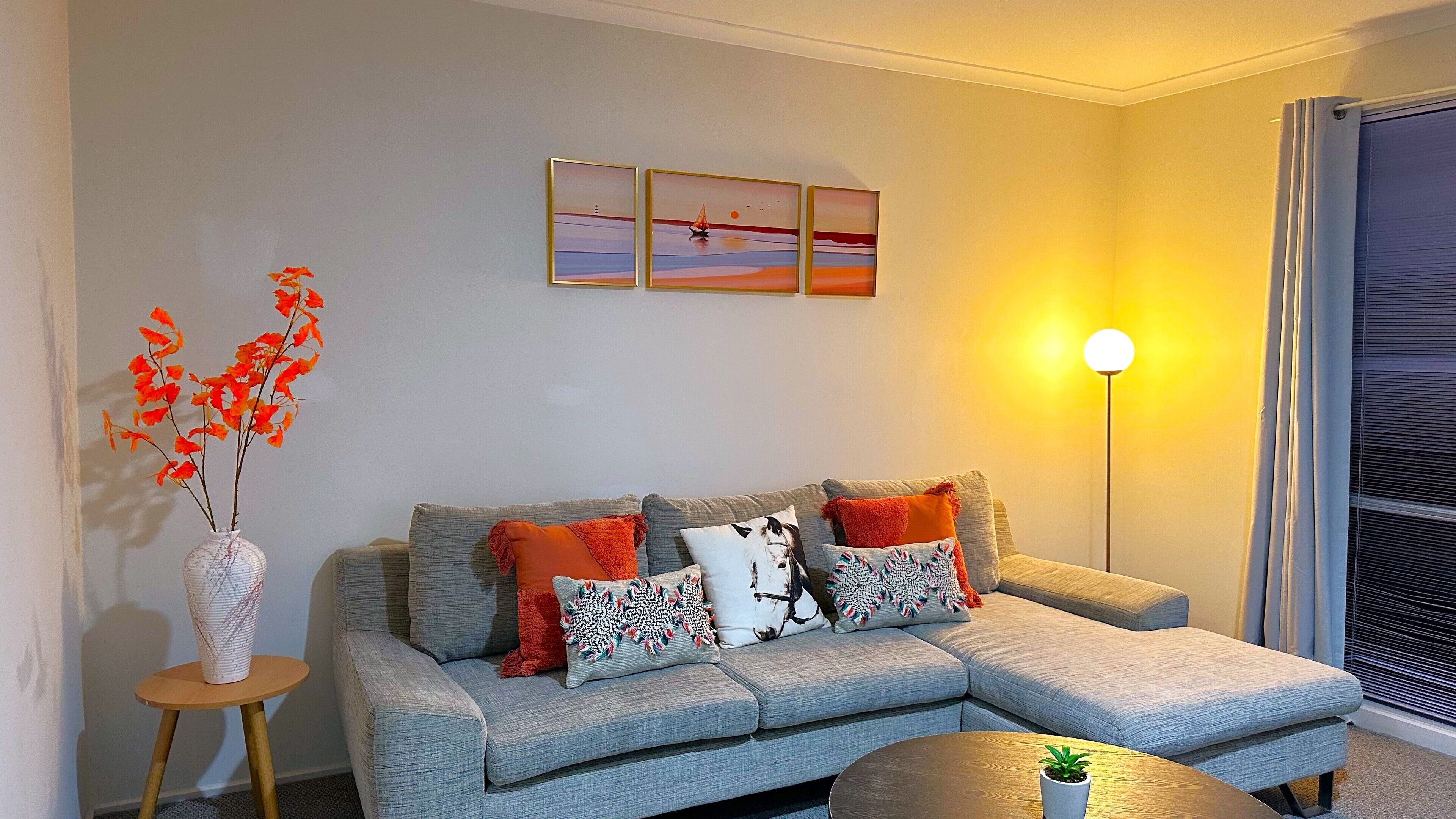 Standard Villa | Living area | 55-inch Smart TV with cable channels, TV