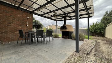 Outdoor banquet area