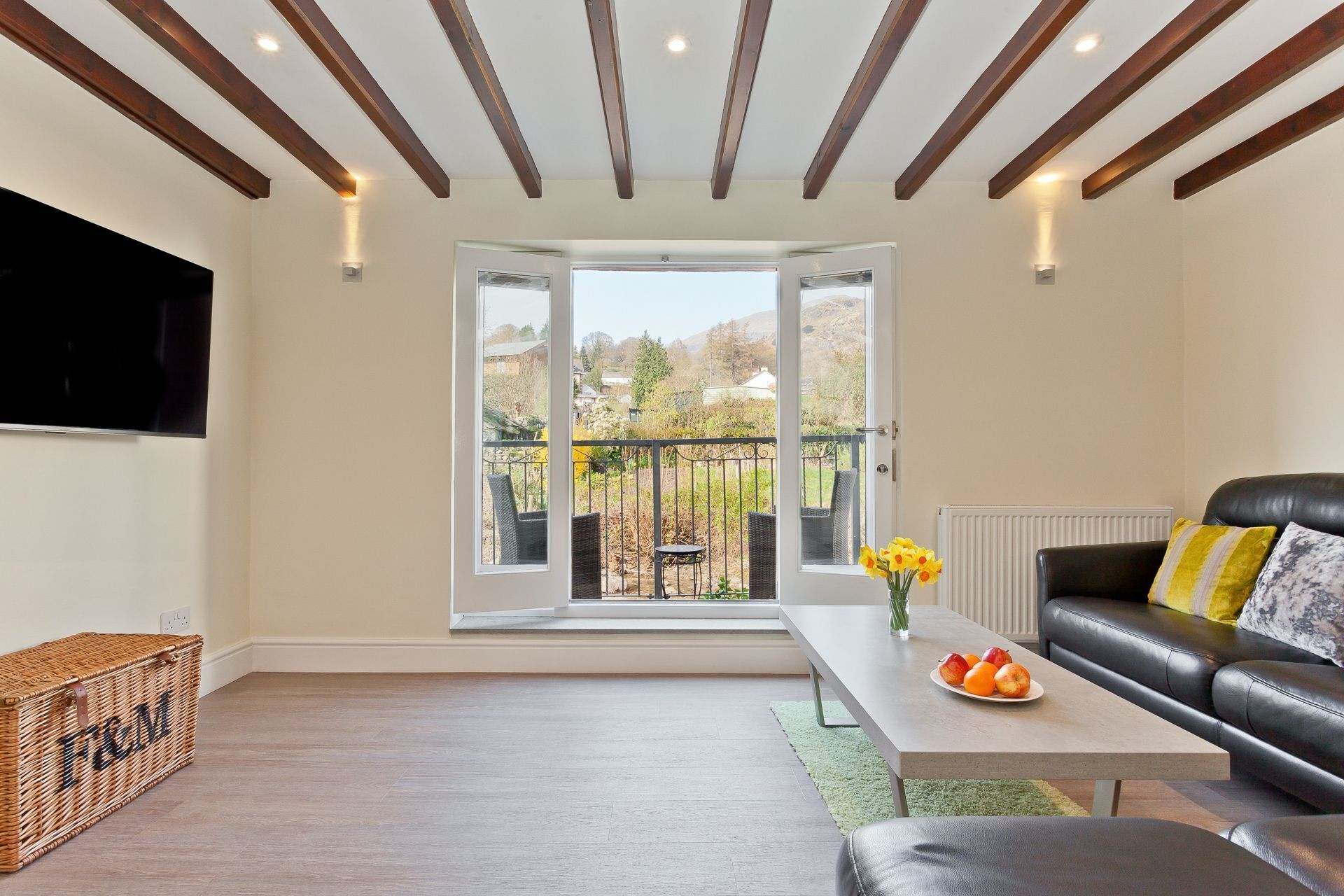 TV connectée, cheminée