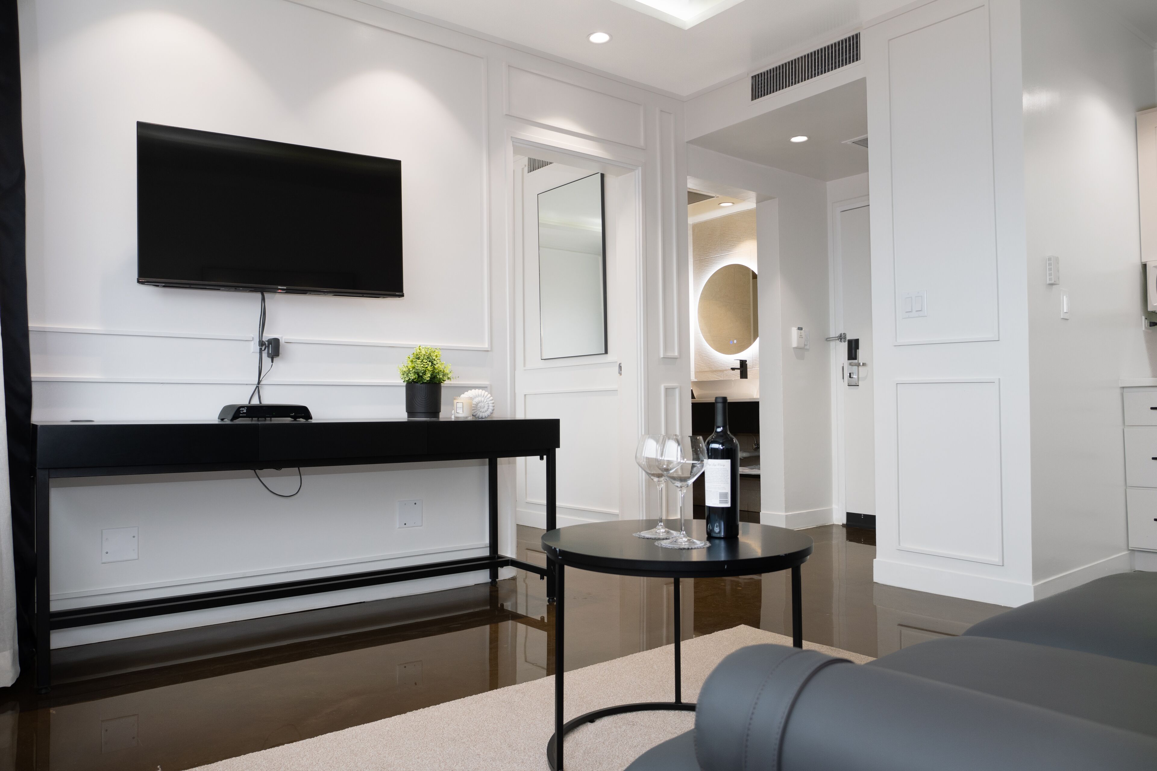 Suite Premier | Caja fuerte, escritorio, espacio para trabajar con un portátil