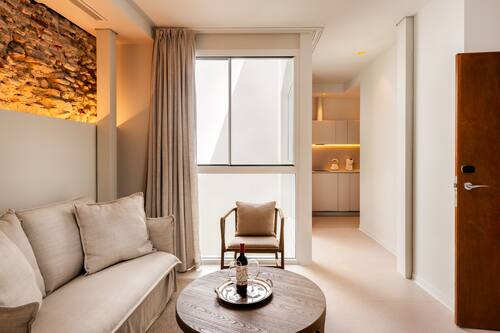 Comfort Apartment, 1 Bedroom | Living area | 43-inch Smart TV with digital channels, TV