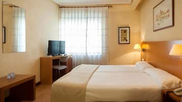Double or Twin Room | Hypo-allergenic bedding, desk, laptop workspace, free WiFi