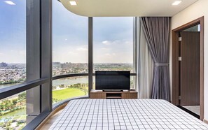 Deluxe-Apartment, 3 Schlafzimmer, Balkon, Stadtblick | Ausblick vom Zimmer