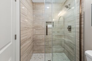 Apartment, Multiple Beds, Patio, Garden View | Bathroom | Towels - Welcome to Dolphin Fun B, Brand NEW Duplex Walk to the Beach (Panama City Beach)