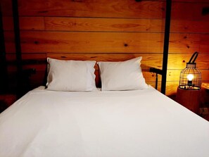 Literie hypoallergénique, couette en duvet d'oie, chambres insonorisées
