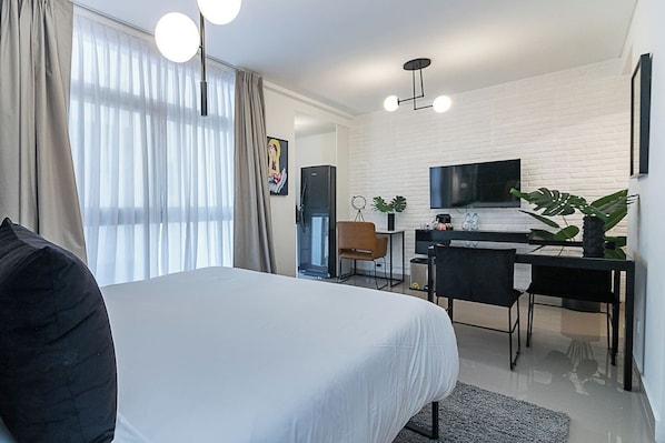 Desk, iron/ironing board, free WiFi, bed sheets