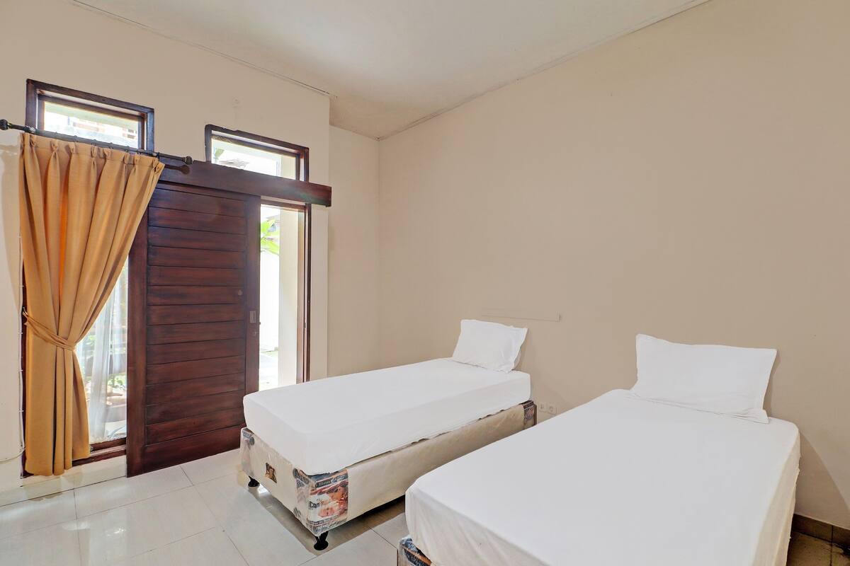 Habitación Deluxe con 2 camas individuales | Escritorio, espacio para trabajar con laptop y wifi gratis