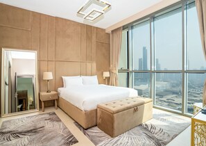 Appartement Standard, baignoire | 4 chambres, coffres-forts dans les chambres, fer et planche à repasser