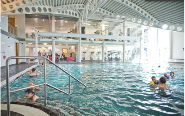 Indoor pool, a heated pool