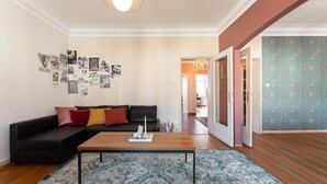 Apartment | Living area - Charming Stay Fast WiFi Full Kitchen (Luxembourg City)