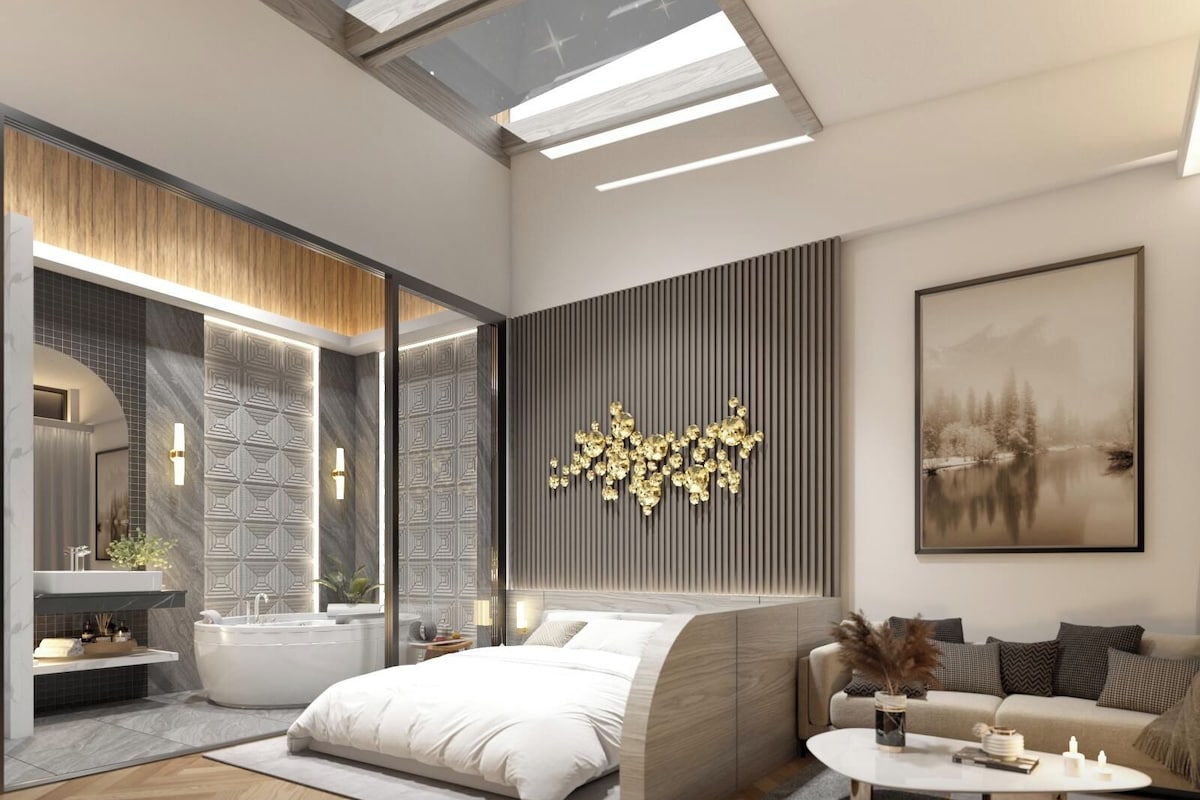 1 Bedroom Sky Roof with Jacuzzi Villa | In-room safe, desk, WiFi (free), individually decorated