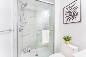 Hair dryer, towels
