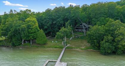 Walloon Lake Residence on 246' of Private Frontage!
